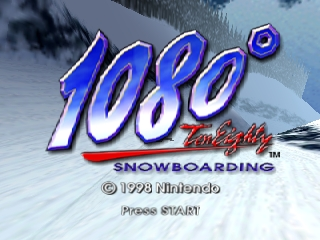1080 Snowboarding title screen for Nintendo 64